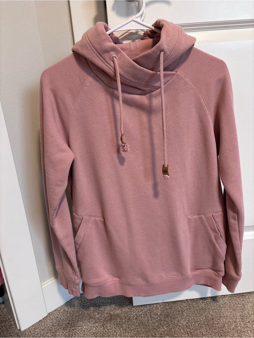 Tentree Dusty Rose Pullover Hoodie with Drawstring